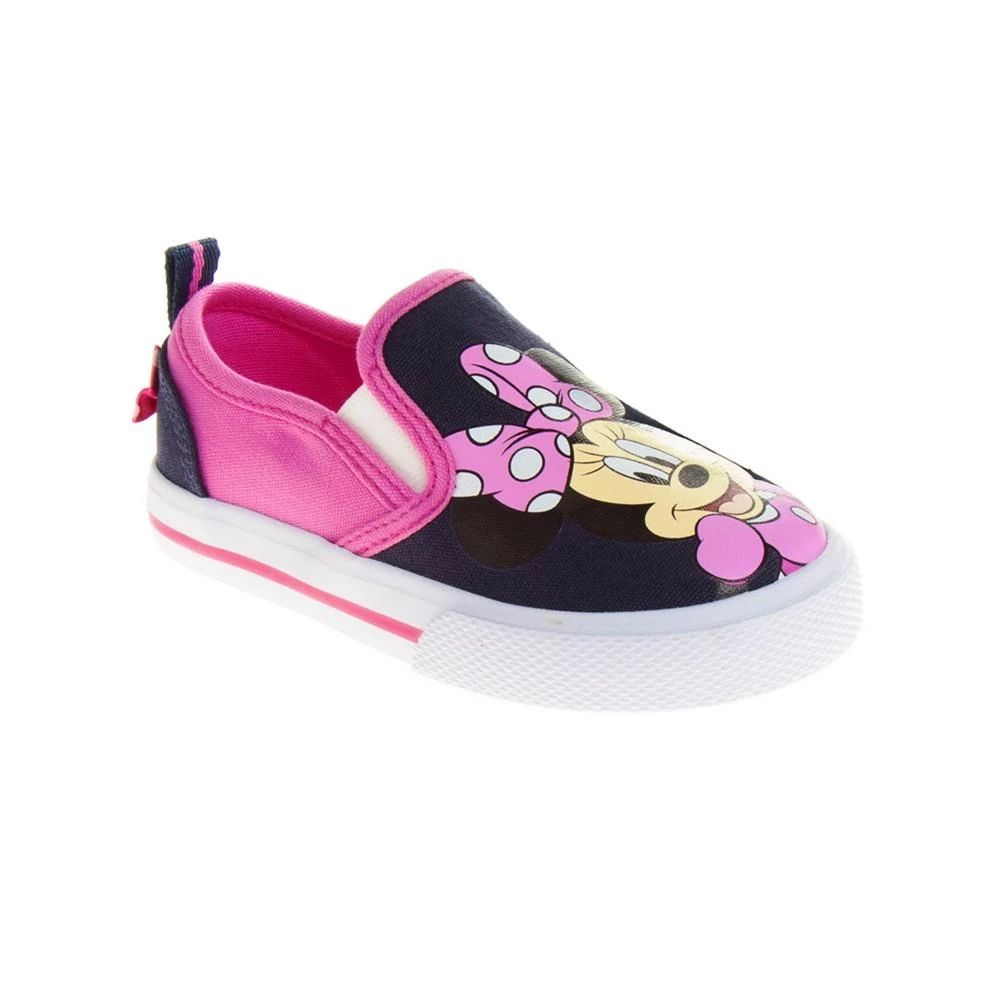 商品Disney|Little Girls Minnie Mouse Slip On Canvas Sneakers,价格¥256,第1张图片