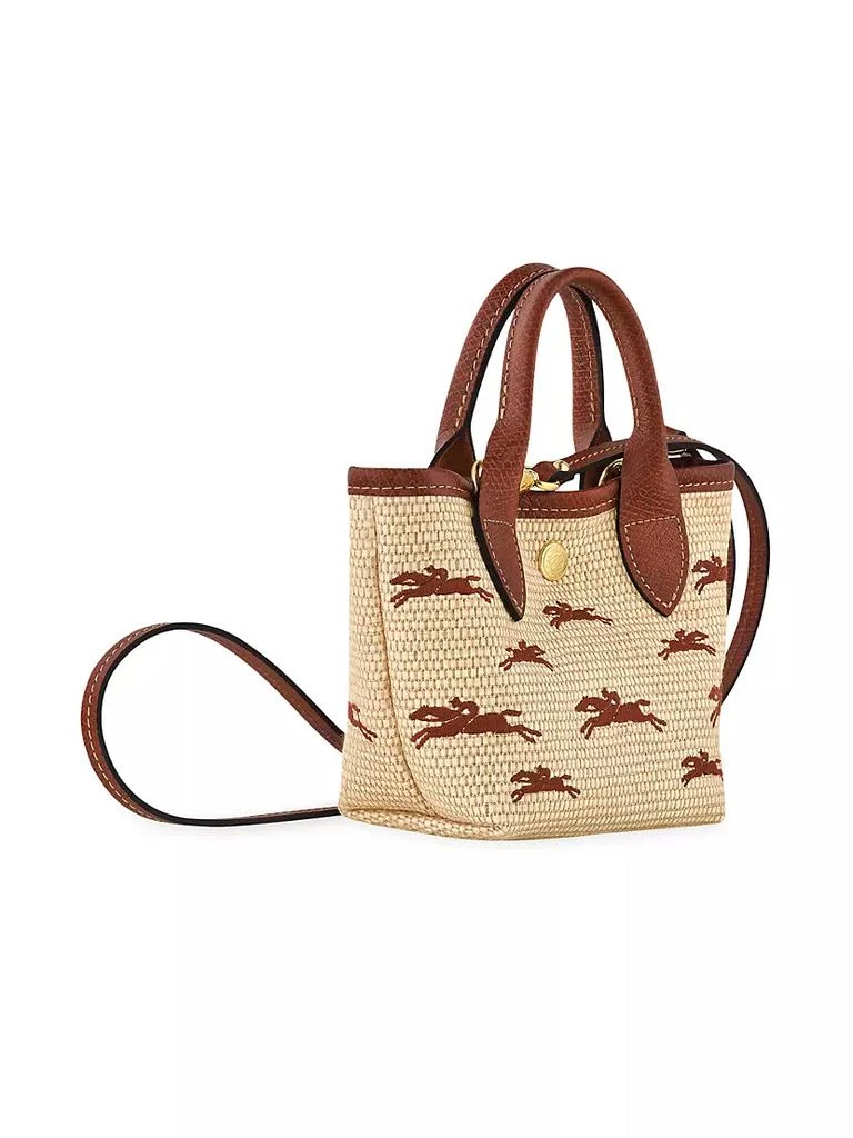 商品Longchamp|Le Panier Pliage Raffia Crossbody Bag,价格¥1678,第2张图片详细描述