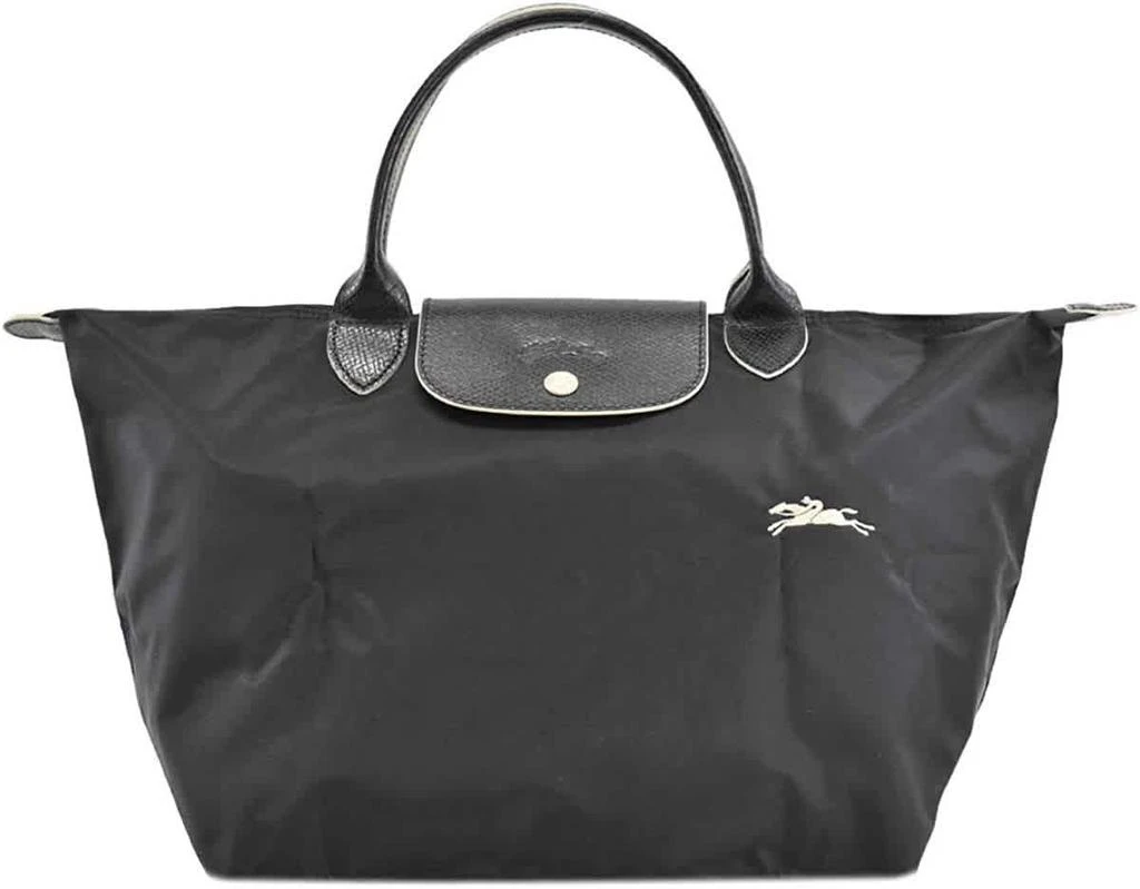 商品Longchamp|Longchamp Ladies Le Pliage Top Handle Bag M-Black,价格¥676,第1张图片