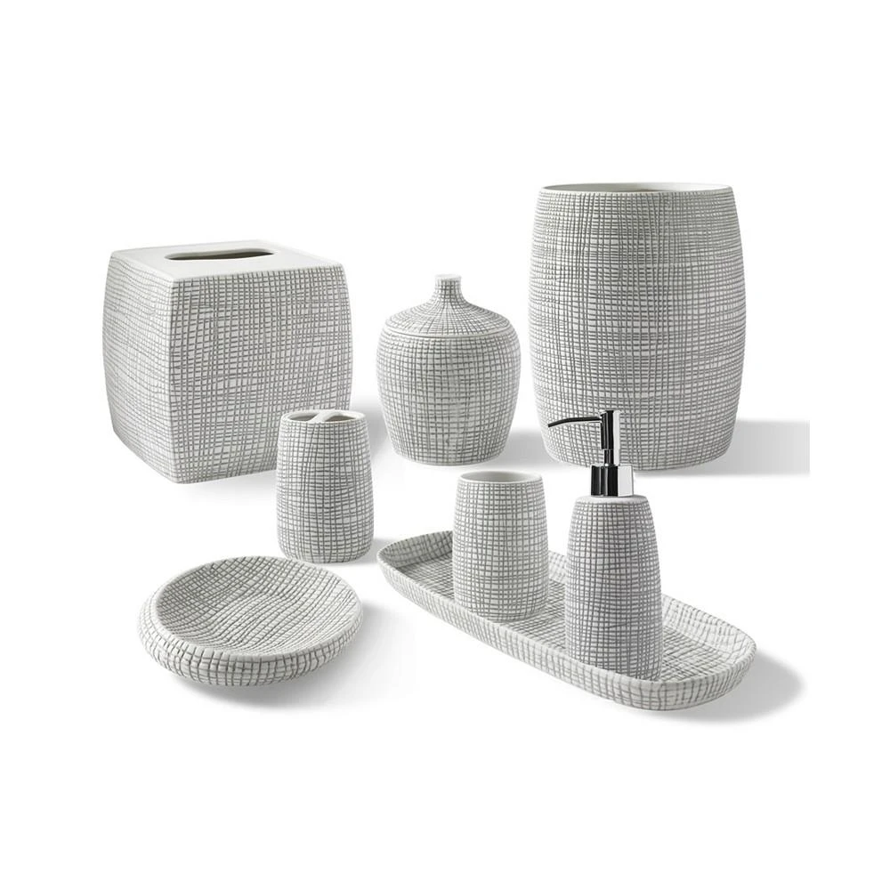 商品Cassadecor|Cestino Embossed Porcelain Toothbrush Holder,价格¥182,第2张图片详细描述