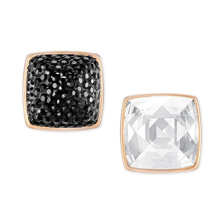 商品Swarovski|Rose Gold-Tone Black and Clear Crystal Front-Back Earrings,价格¥497,第2张图片详细描述