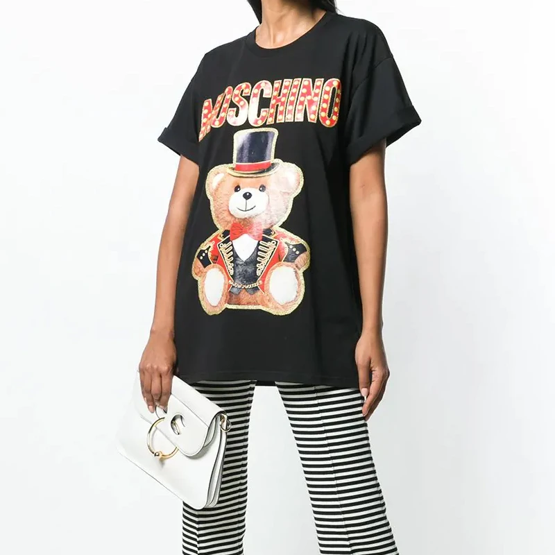 MOSCHINO 黑色女士T恤 EV0702-0540-3555 商品