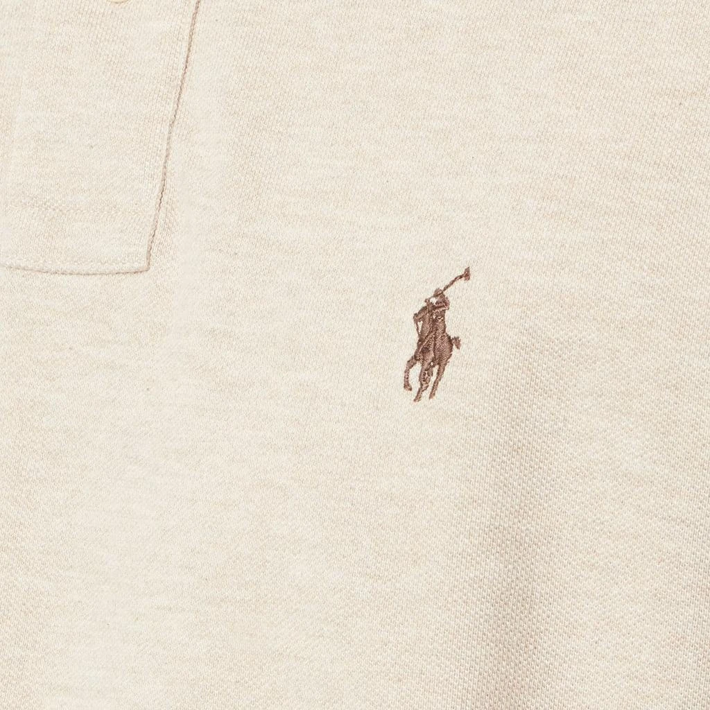 商品Ralph Lauren|Polo Ralph Lauren Men's Custom Slim Fit Mesh Polo Shirt - Expedition Dune Heather,价格¥1077,第4张图片详细描述