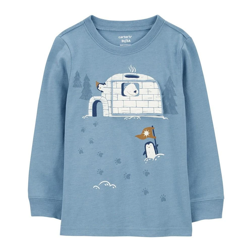 商品Carter's|Toddler Boys Polar Bear Igloo Jersey T-shirt,价格¥176,第1张图片