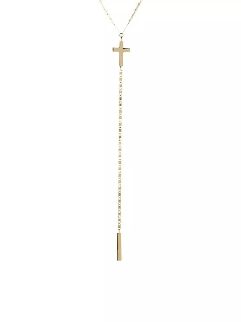 商品LANA|Malibu 14K Yellow Gold Cross Lariat Necklace,价格¥4452,第1张图片