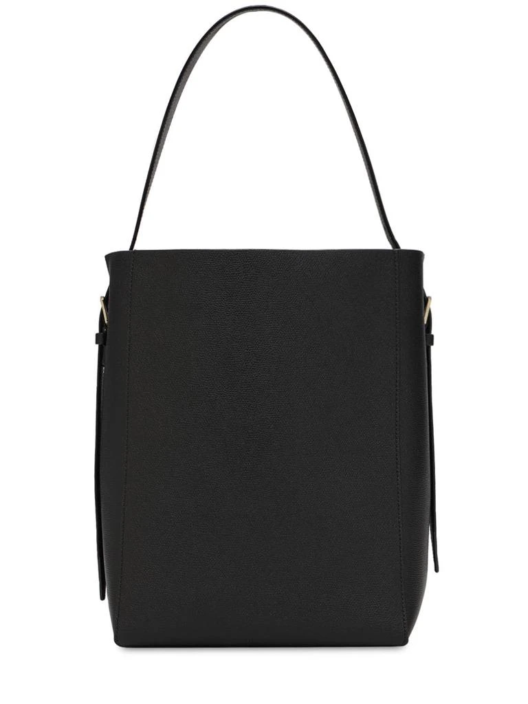 商品VALEXTRA|Medium Soft Grained Leather Tote Bag,价格¥18383,第5张图片详细描述