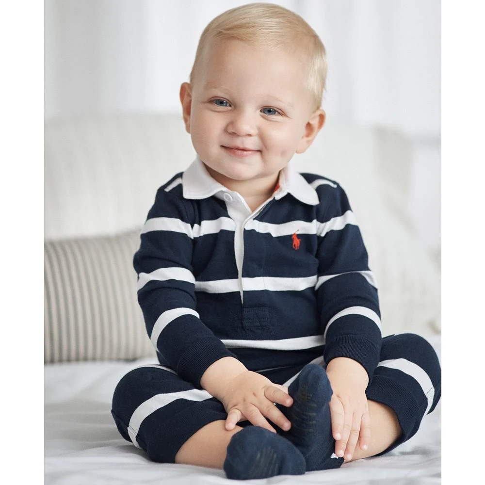 商品Ralph Lauren|男婴条纹纯棉连体衣,价格¥297,第1张图片
