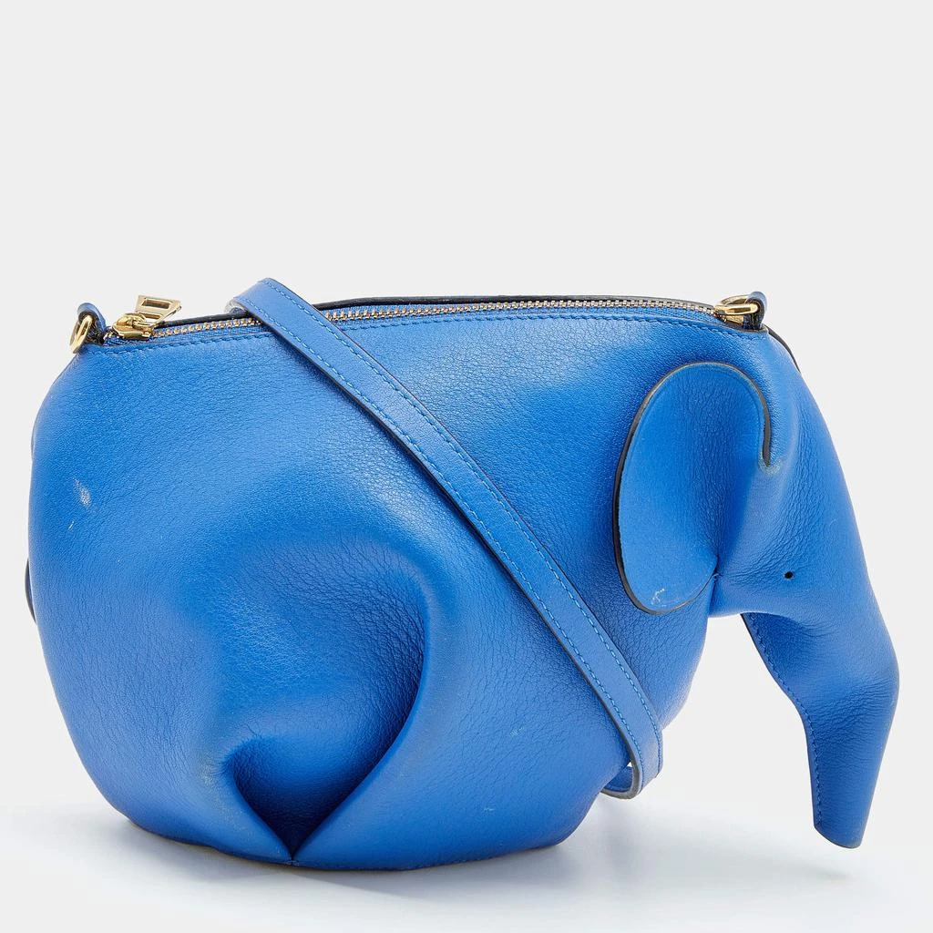 商品[二手商品] Loewe|Loewe Blue Leather Elephant Shoulder Bag,价格¥3183,第1张图片