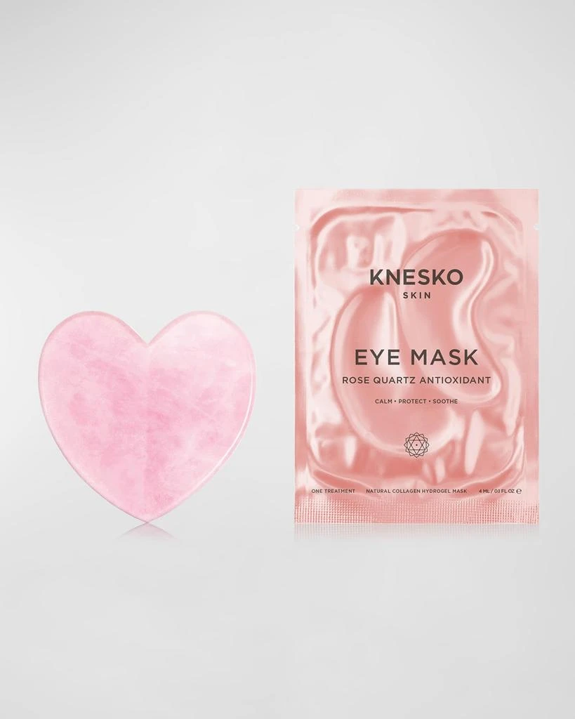 商品Knesko Skin|Rose Quartz Heart Gua Sha ($80 Value),价格¥503,第4张图片详细描述