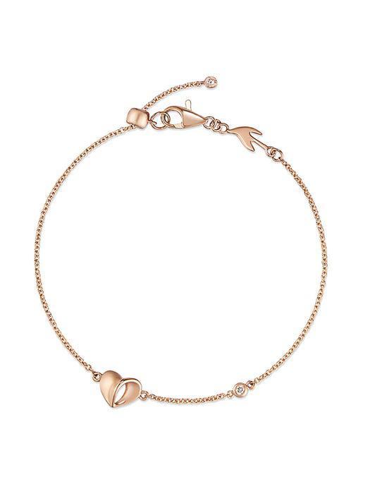商品hyeres-lor|Petitlor 14K Heart Bracelet HL4B15418P4175,价格¥2276,第1张图片