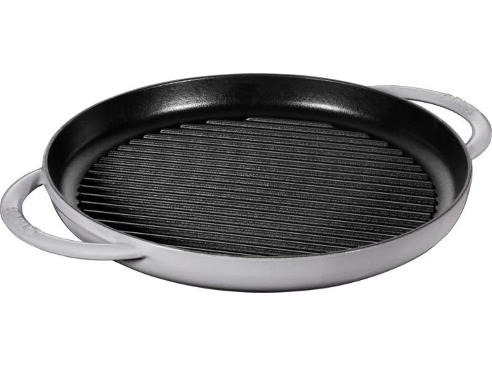 商品Staub|Pure Gril 30 cm, Rond(e), Gris graphite, Fonte, second choix,价格¥1059,第1张图片