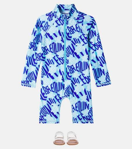 商品Vilebrequin Kids|Guppy印花防晒连体泳衣,价格¥1606,第2张图片详细描述