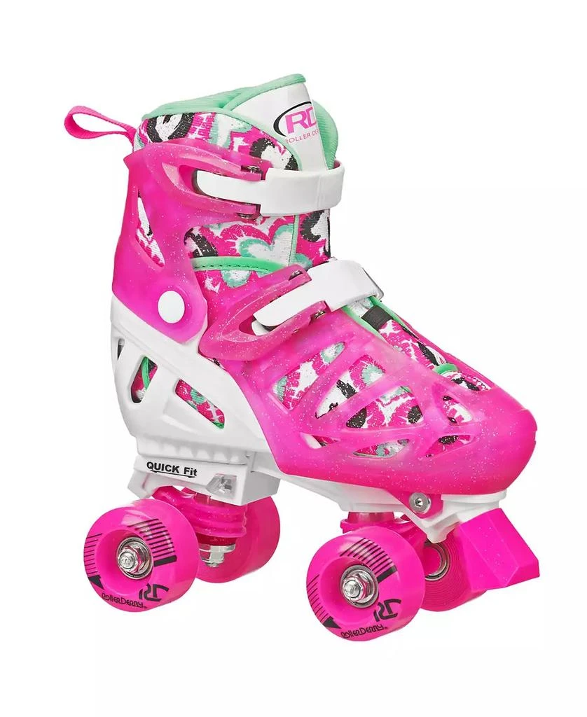商品Roller Derby|Trac Star Girl's Adjustable Roller Skates Large (3-6),价格¥299,第1张图片