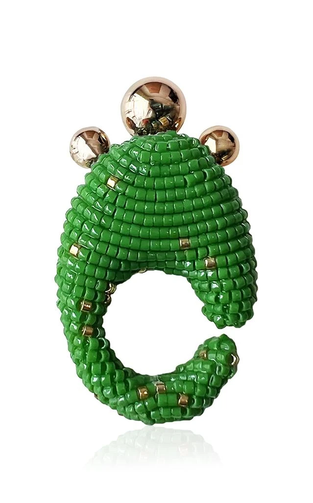 商品Susana Vega|Susana Vega - Women's Exclusive Phiro 24k Gold-Plated Ring - Green - US 5 - Moda Operandi - Gifts For Her,价格¥605,第1张图片