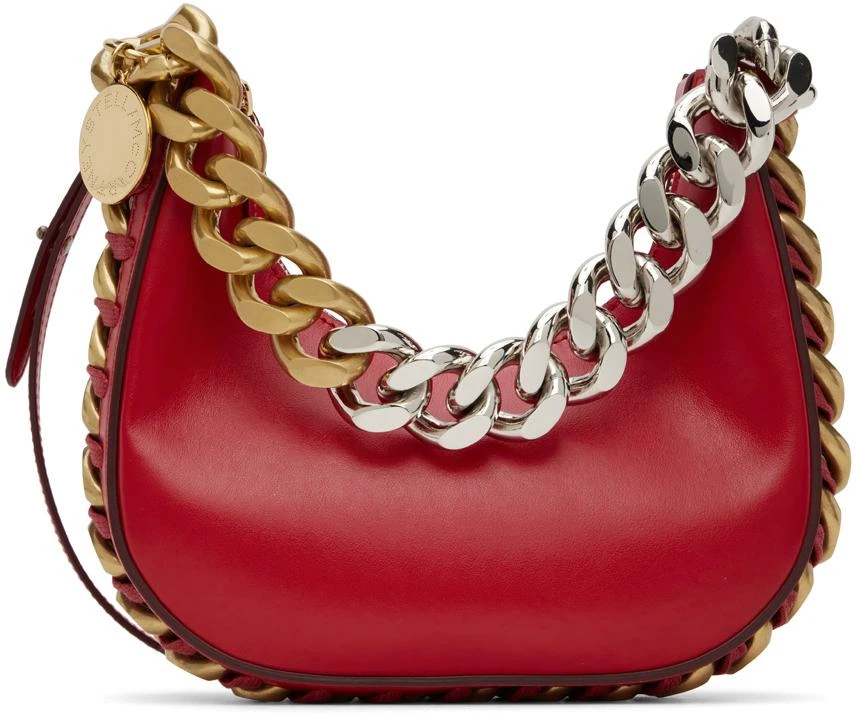 商品Stella McCartney|Red Mini Frayme Shoulder Bag,价格¥6931,第1张图片