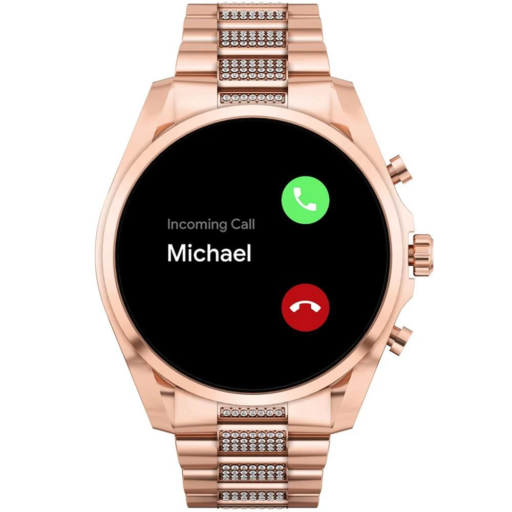 商品Michael Kors|Access Unisex Gen 6 Bradshaw Smartwatch: Rose Gold-Tone Case with Stainless Steel Bracelet 44mm,价格¥2071,第2张图片详细描述