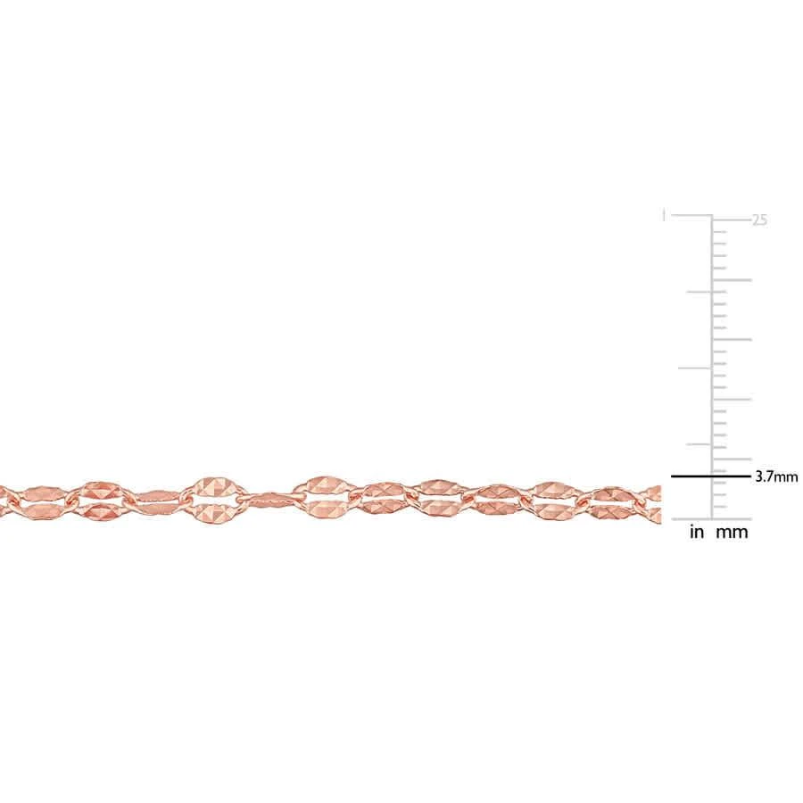 商品Amour|Multi-Strand Chain Necklace In Rose Plated Sterling Silver,价格¥927,第3张图片详细描述