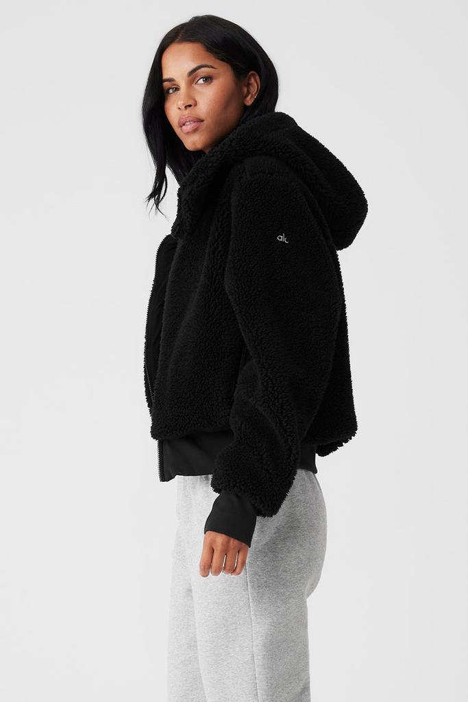 Alo Faux Fur Foxy Jacket - Black - Jackets - Free Shipping