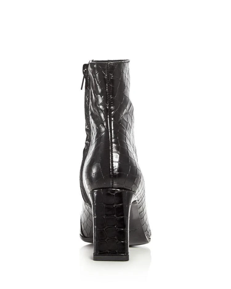 商品ROBERT CLERGERIE|Robert Clergerie Elte Croc Embossed High Heel Booties,价格¥3120,第4张图片详细描述