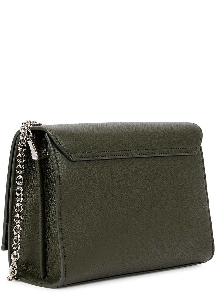 Lucy medium green leather cross-body bag商品第2张图片规格展示