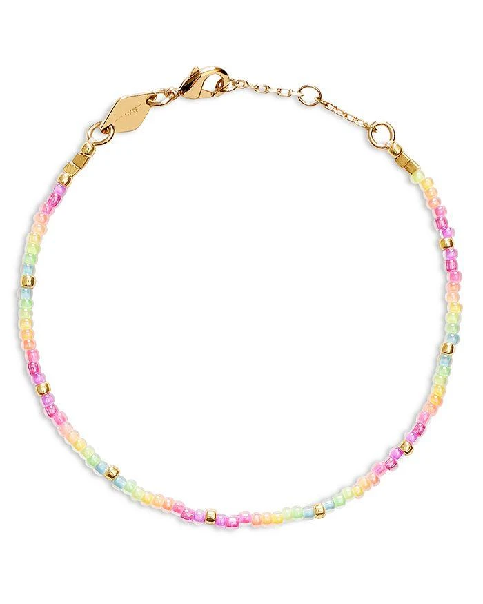 商品Anni Lu|Neon Rainbow Beaded Bracelet in 18K Gold Plated,价格¥472,第1张图片