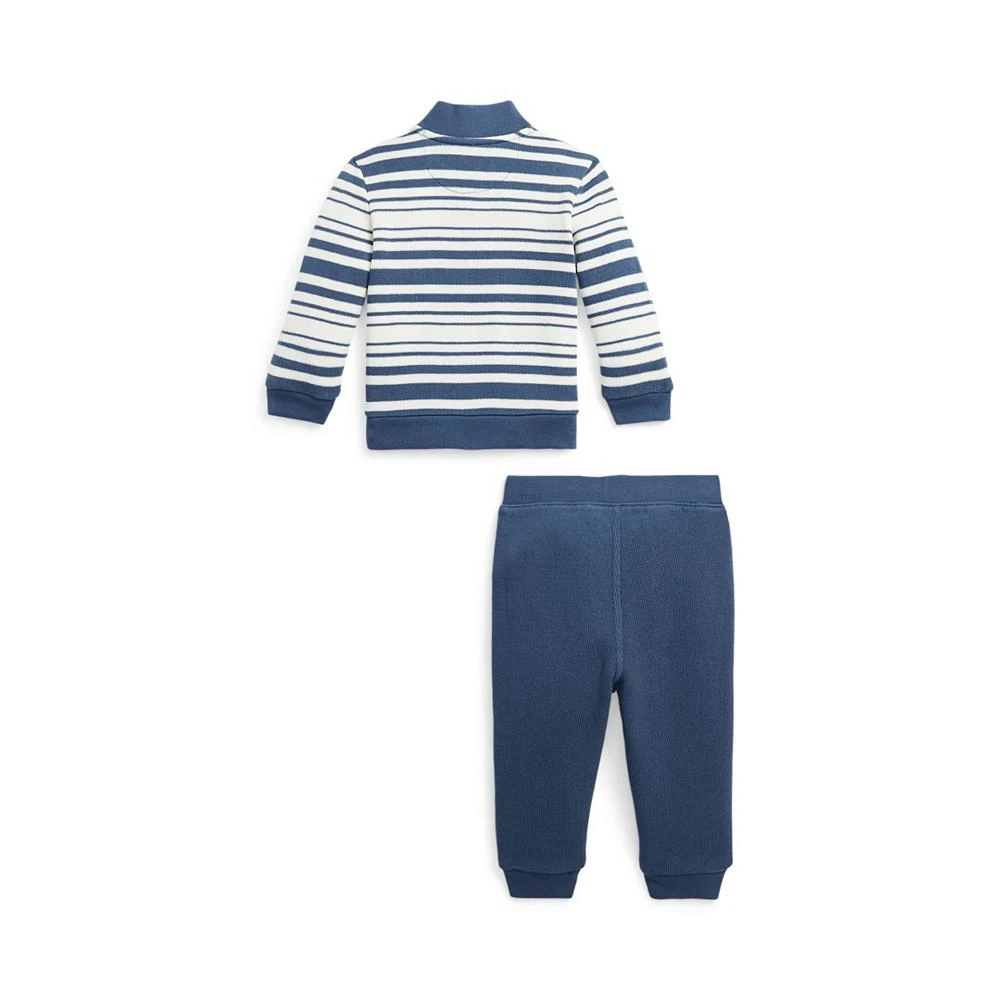 商品Ralph Lauren|Baby Boys Striped Cotton Pullover and Pants Set,价格¥489,第2张图片详细描述