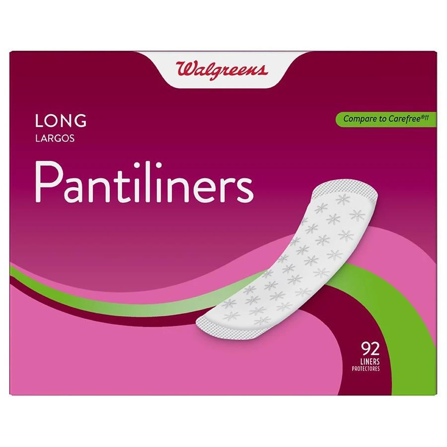 商品Walgreens|Long Pantiliners Unscented,价格¥34,第2张图片详细描述