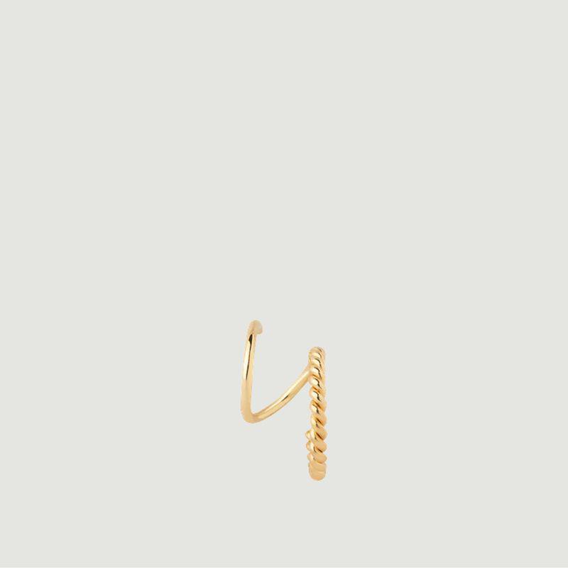 Right earring Sofia Gold Maria Black商品第2张图片规格展示