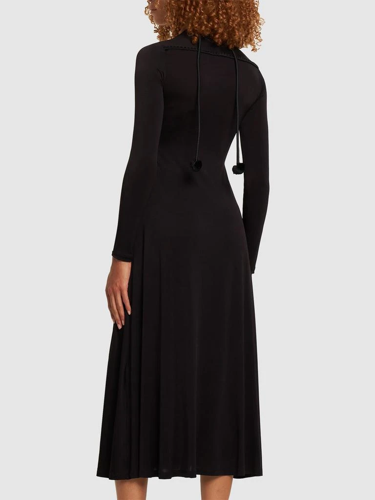 商品JOHANNA ORTIZ|Black Tapestry Of Time Jersey Midi Dress,价格¥2880,第2张图片详细描述