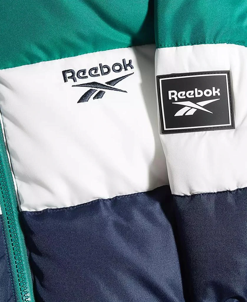 商品Reebok|Big Boys Colorblocked Fleece-Lined Full-Zip Hooded Puffer Jacket,价格¥128,第3张图片详细描述