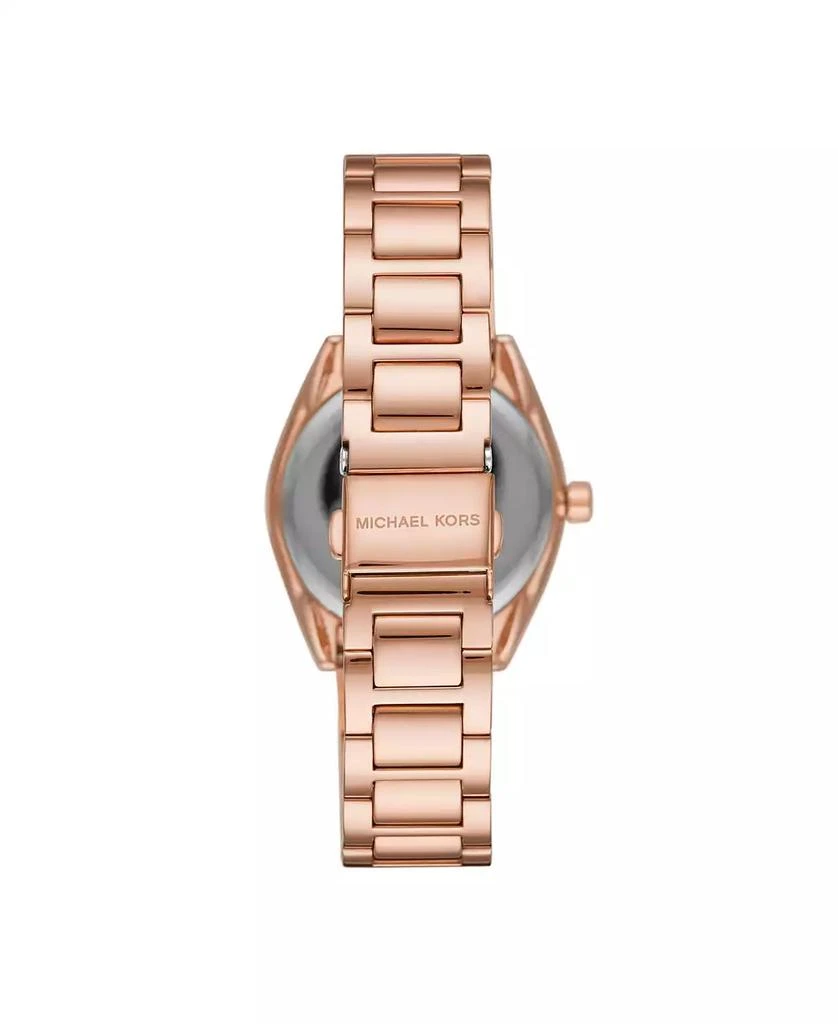 商品Michael Kors|Women's Janelle Multifunction Rose Gold-Tone Stainless Steel Bracelet Watch 36mm MK7095,价格¥1921,第2张图片详细描述