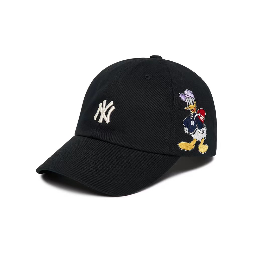 【享贝家】 MLB Disney迪士尼唐老鸭联名刺绣潮流鸭舌帽 男女同款 米色/白色/黑色/蓝色（预售款，10天发货）3ACPD011N 商品第5张图片规格展示