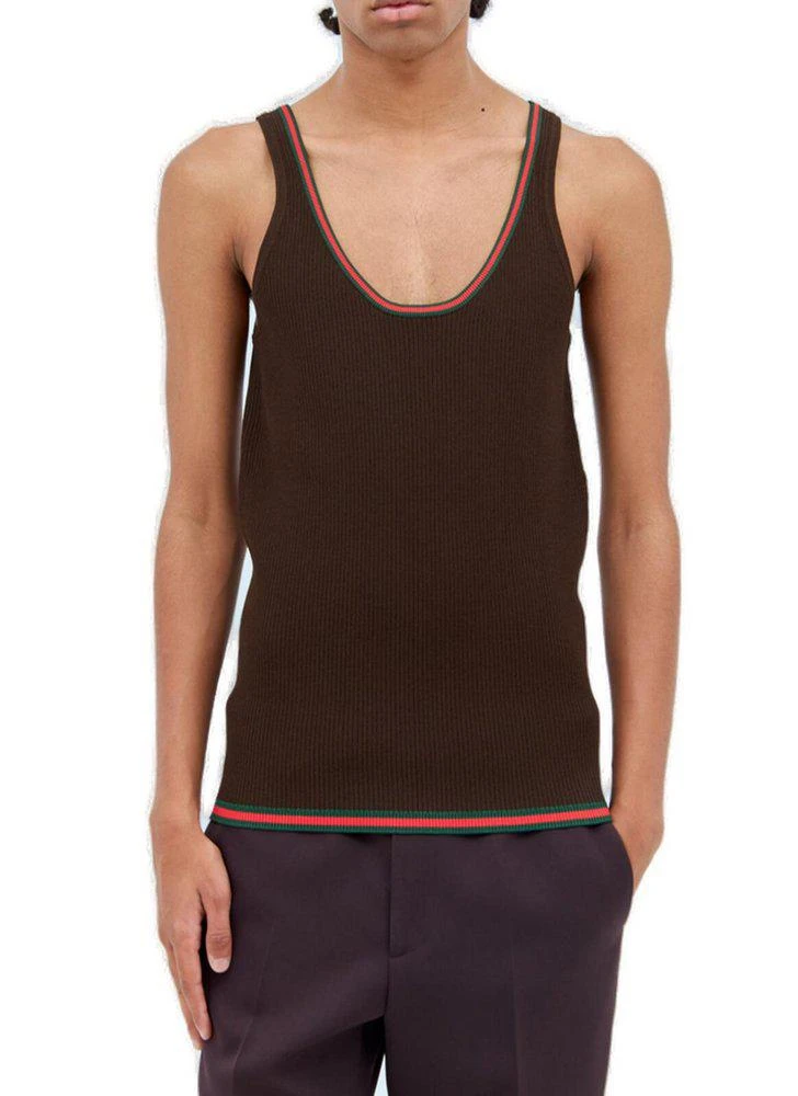 商品Gucci|Gucci Ribbed Tank Top,价格¥5927,第1张图片