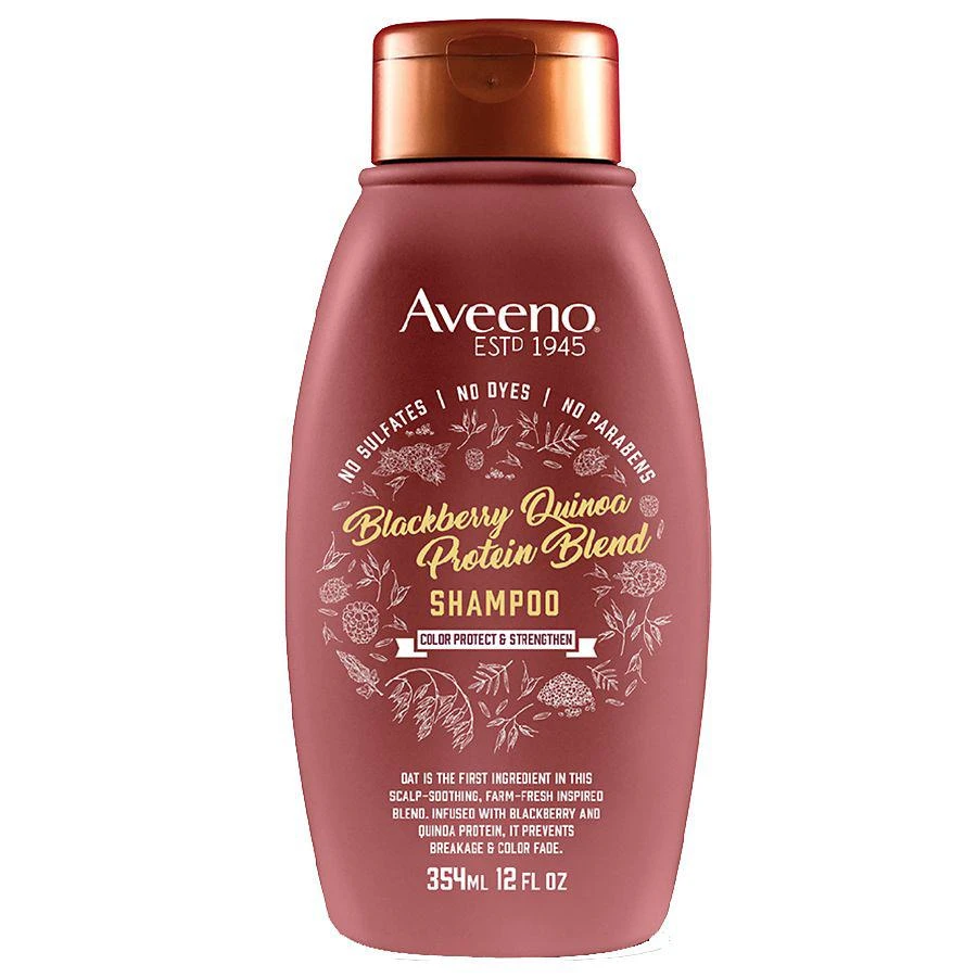 商品Aveeno|Blackberry Quinoa Protein Blend Shampoo,价格¥91,第1张图片