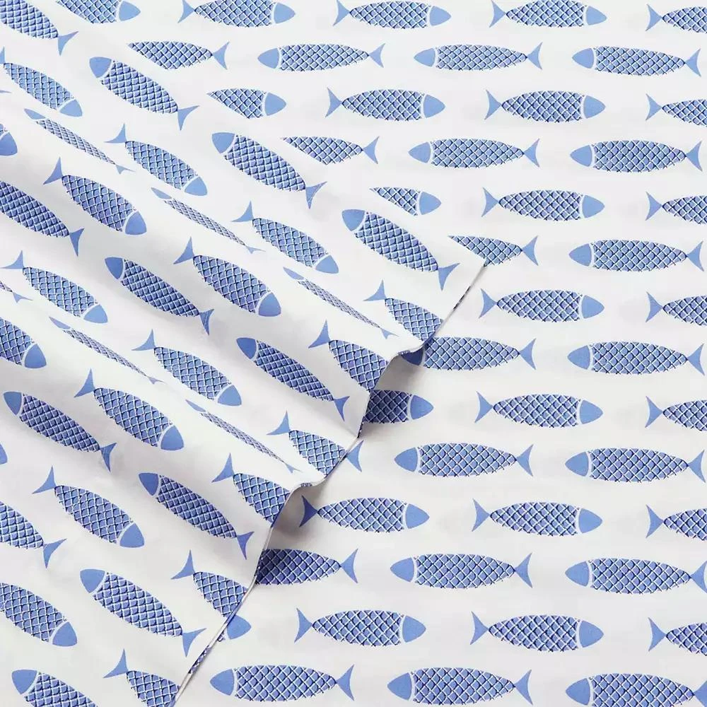 商品Nautica|CLOSEOUT! Cotton Percale 3-Piece Sheet Set,价格¥340,第3张图片详细描述