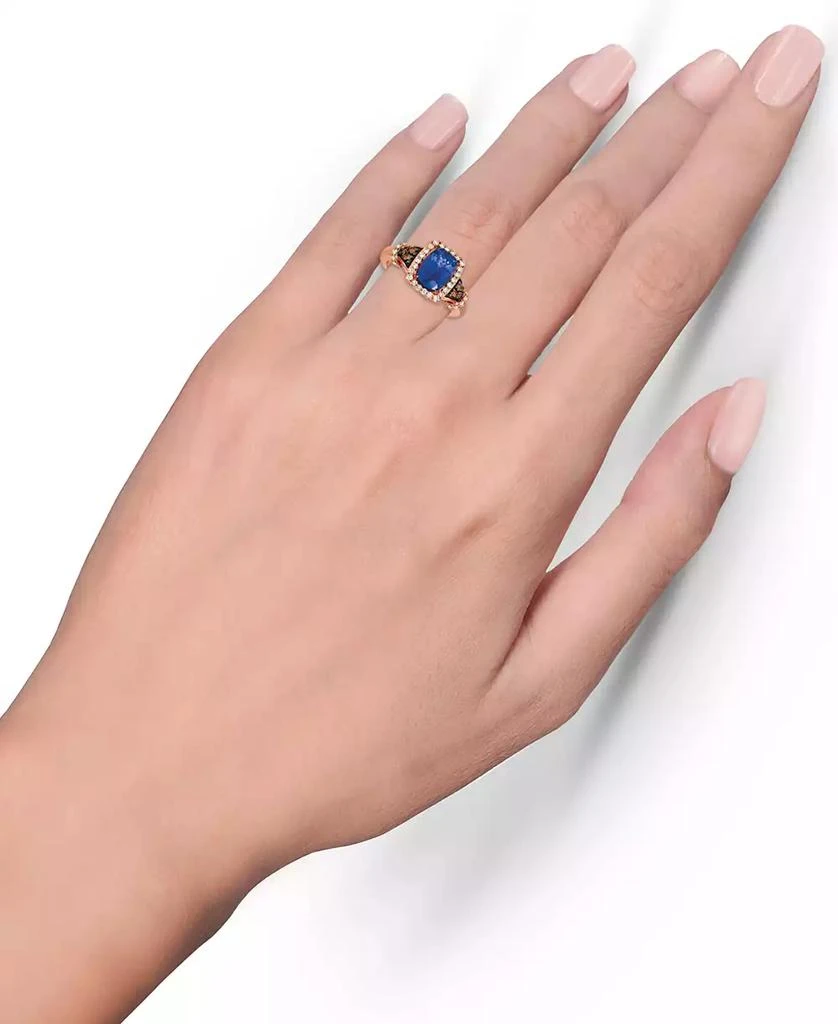 商品Le Vian|Blueberry Tanzanite® (2 ct. t.w.), Nude Diamonds™ (1/3 ct. t.w.) & Chocolate Diamonds® (1/8 ct. t.w.) Ring Set in 14k Rose Gold,价格¥19755,第2张图片详细描述