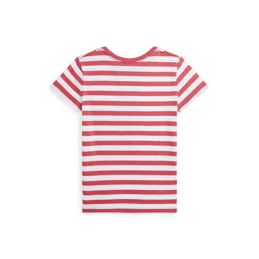 商品Ralph Lauren|Big Girls Striped Polo Bear Cotton Jersey T-shirt,价格¥226,第4张图片详细描述