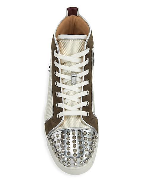 商品Christian Louboutin|Lou Spiked Sneakers,价格¥8796,第7张图片详细描述