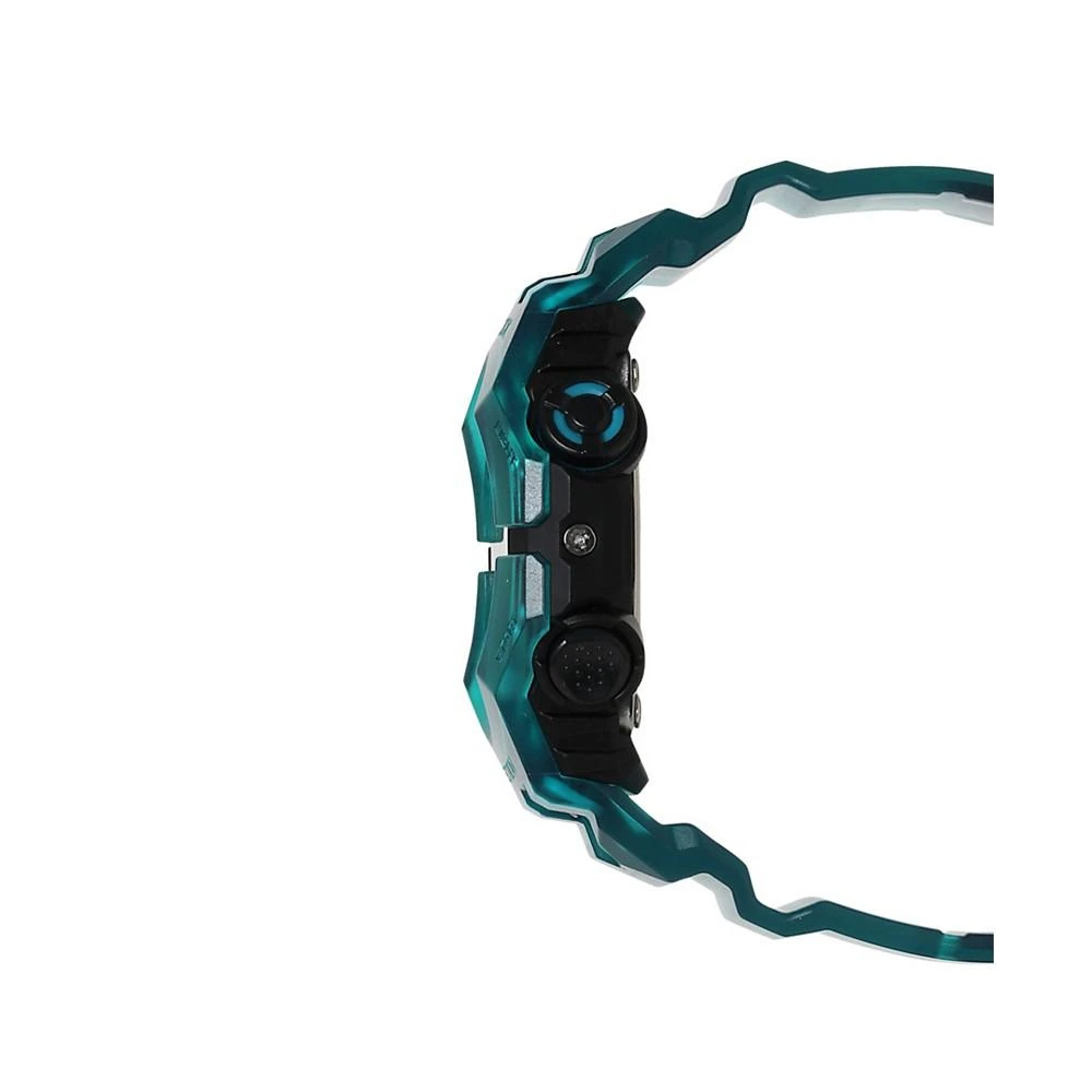 商品G-Shock|Men's Two Hand Quartz Blue Skeleton Resin Bluetooth Watch, 46.0mm GAB001G-2A,价格¥1121,第2张图片详细描述