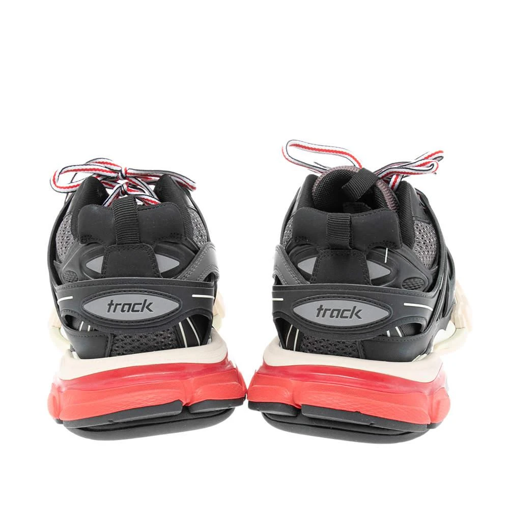 商品Balenciaga|Balenciaga Black Leather And Mesh Track Sneakers Size 41,价格¥4251,第5张图片详细描述