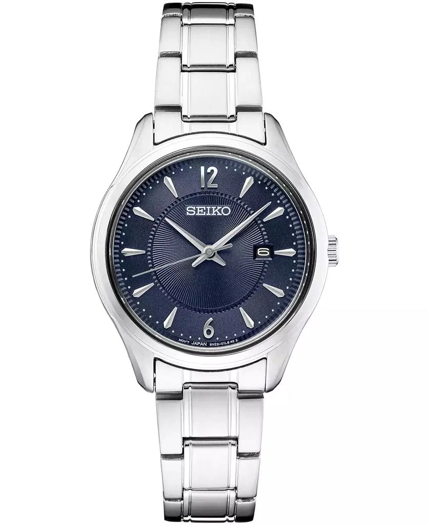 商品Seiko|Women's Essential Stainless Steel Bracelet Watch 30mm,价格¥1344,第1张图片