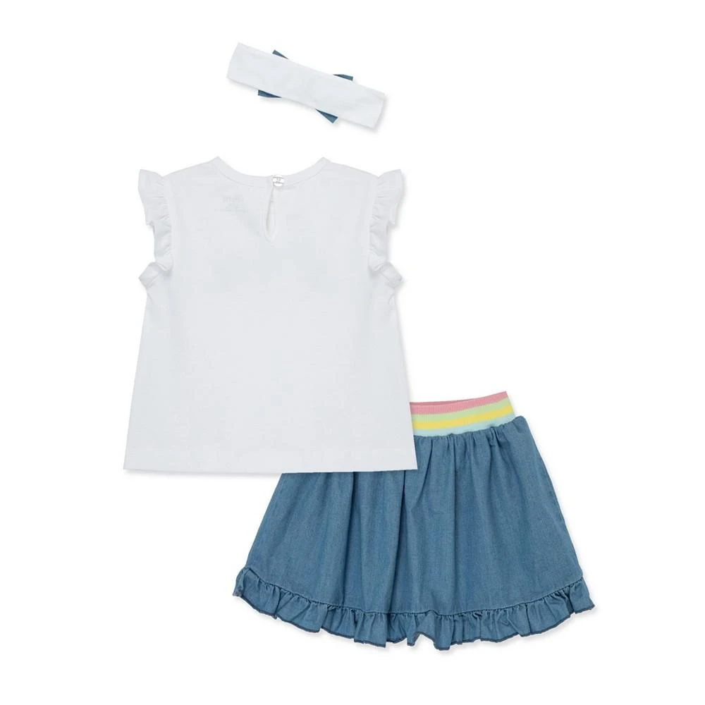 商品Little Me|Baby Girls Rainbow Fashion Skort Set with Headband,价格¥162,第2张图片详细描述