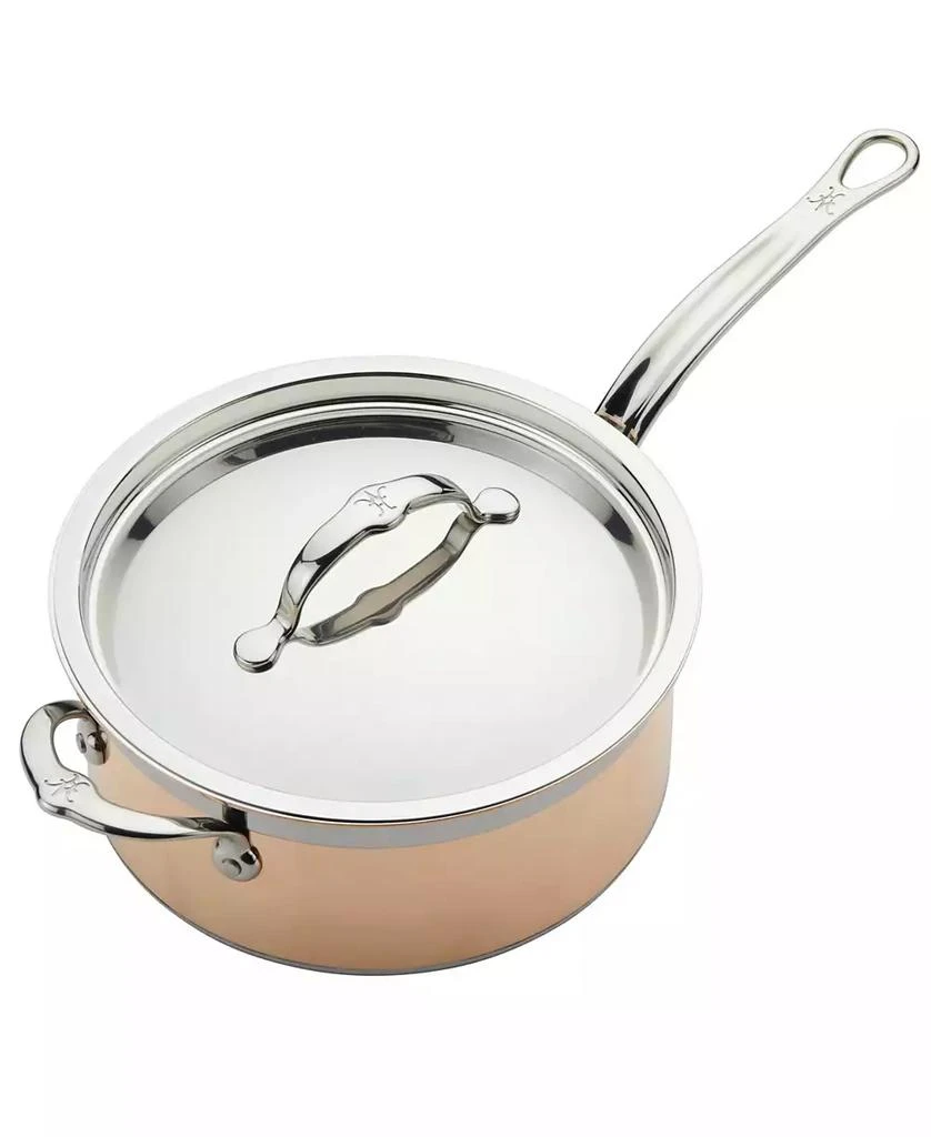 商品Hestan|CopperBond Copper Induction 4-Quart Covered Saucepan with Helper Handle,价格¥3193,第2张图片详细描述