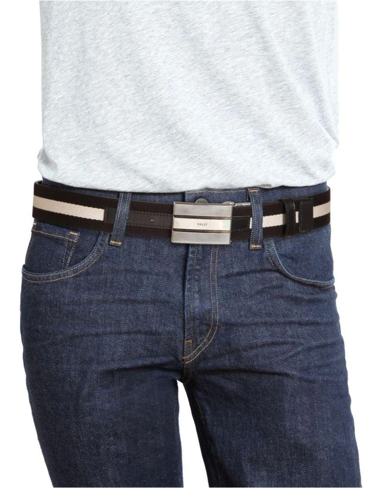 商品Bally|Canvas Leather Belt,价格¥1554,第2张图片详细描述