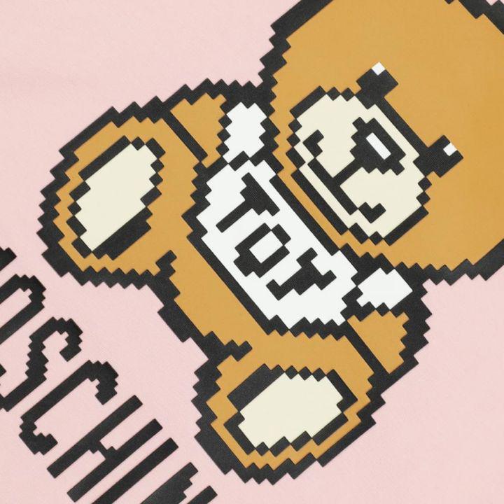 Pink Teddy & Logo Pixel Hoodie商品第2张图片规格展示