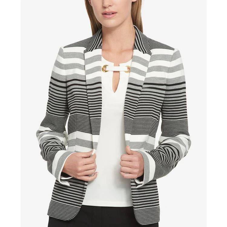 商品Tommy Hilfiger|Striped Elbow-Patch Knit Blazer,价格¥629,第3张图片详细描述