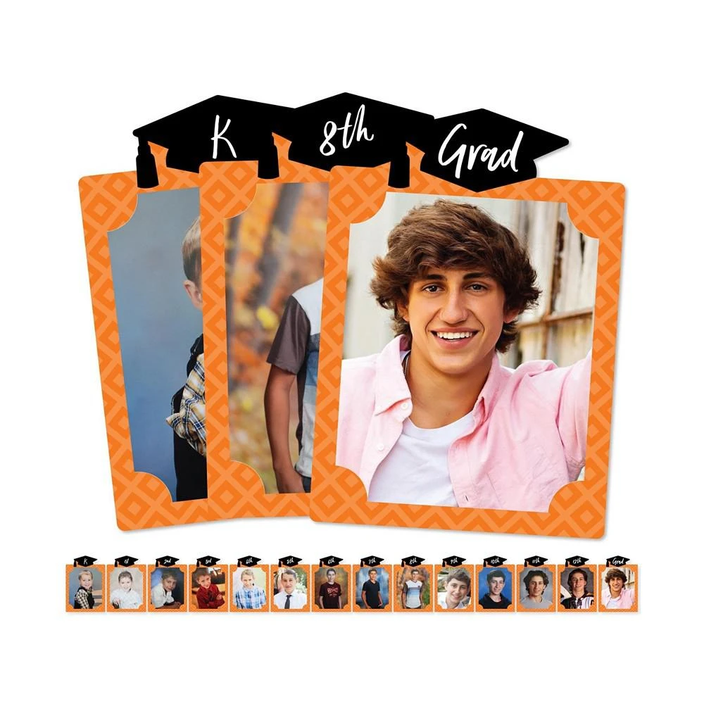 商品Big Dot of Happiness|Orange Grad - Best is Yet to Come - 8 x 10 inches K-12 School Photo Holder - DIY Graduation Party Decor - Picturific Display,价格¥224,第1张图片