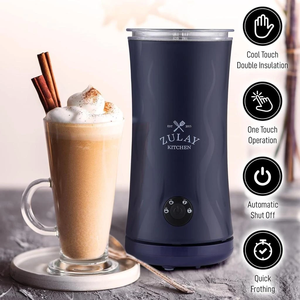 商品Zulay Kitchen|Powerful 4-in-1 Electric Milk Frother and Steamer,价格¥470,第3张图片详细描述