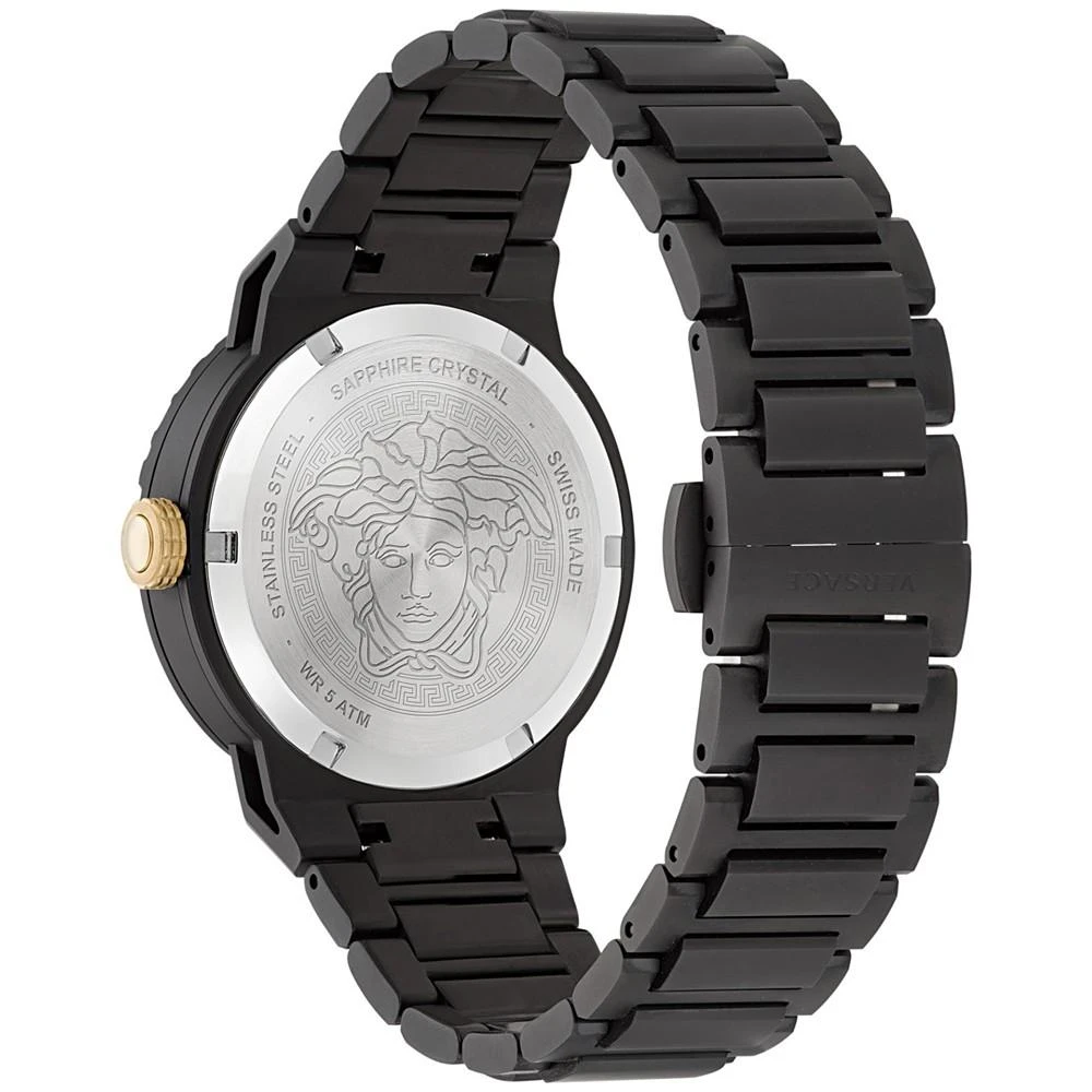 商品Versace|Women's Swiss Medusa Infinite Black Ion Plated Stainless Steel Bracelet Watch 38mm,价格¥8876,第3张图片详细描述