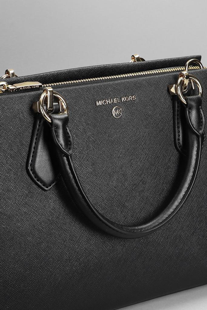 Michael Kors Marilyn Hand Bag In Black Leather商品第4张图片规格展示